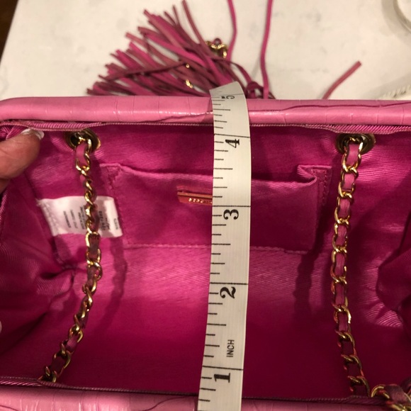 BCBG Maxazria Pink leather evening bag💕💕 - Picture 5 of 8